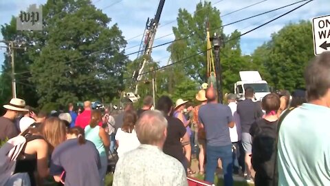 Tears of joy, tears of frustration': Confederate statues removed in Charlottesville