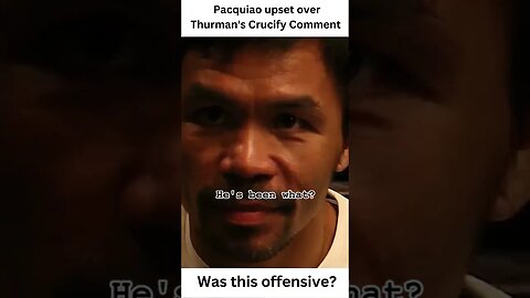 Pac upset at Thurman #boxing #christianity #mannypacquiao