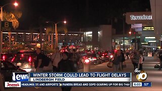 Holiday travel rush begins in San Diego with storm approaching