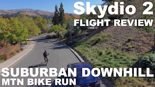 Skydio 2: Well Played! - Suburban Downhill - Country Club MTN Bike Run in Suburbia (4K)