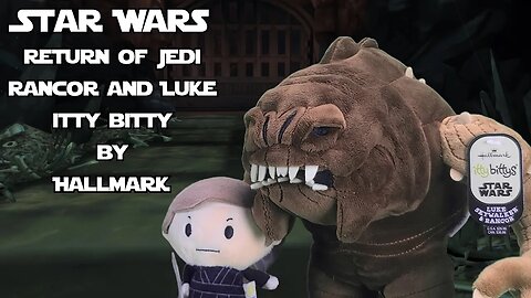 Star Wars Return of Jedi Rancor and Luke itty bitty by Hallmark