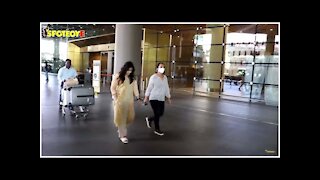 Alia Bhatt's Sister's Shaheen Bhatt & Mom Soni Razdan Snapped At The Airport