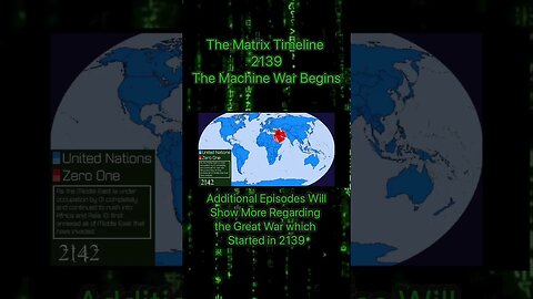 The Matrix Timeline 2139 : The Beginning of the Machine War #kaosnova #matrixuniversity #animatrix