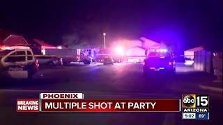 Four in serious condition after being shot in Phoenix