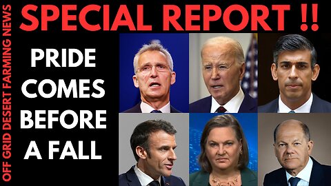 BREAKING NEWS SPECIAL REPORT: PRIDE COMES BEFORE A FALL.. WHY OUR LEADERS WILL LEAD US INTO WAR