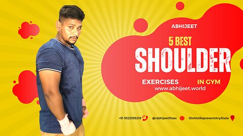 5 Best Shoulder Exercises | Gym Vlog | Abhijeet Kumar