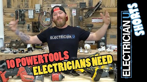 SHORTS - 10 Power Tools ELECTRICIANS NEEED (in 3 Minutes)