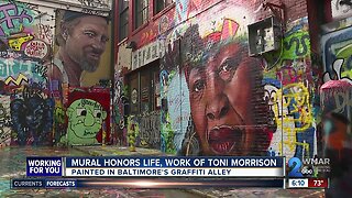 Mural honors life, work of Toni Morrison