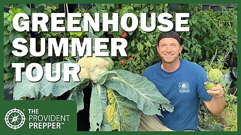 Underground Passive Solar Greenhouse Summer Tour at The Manti Homestead