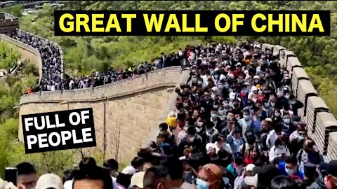 The Great Wall of China Completely overcrowded