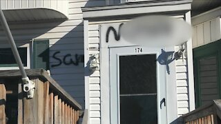 Racist graffiti painted on South Buffalo home