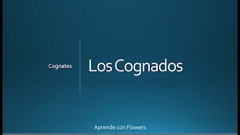 Cognates (True and False)