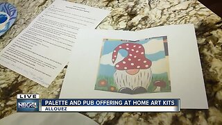 Palette and Pub offering at home art kits