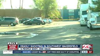 Deadly shooting in Southwest Bakersfield, one dead and four injured