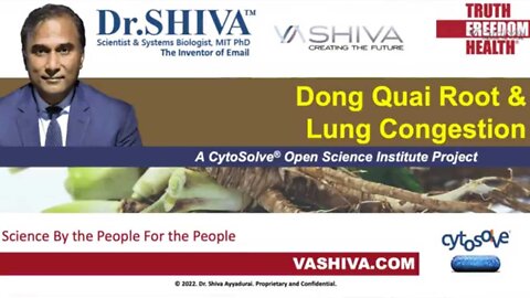 Dong Quai and Lung Congestion. CytoSolve Molecular Systems Analysis.