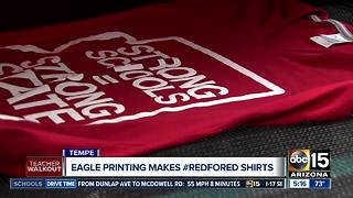 Eagle Printing makes #RedForEd shirts