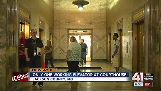Downtown Jackson County Courthouse down to one working elevator, causing frustration