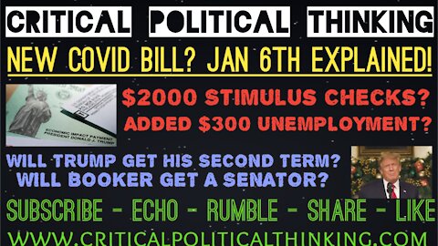 $2000 Stimulus Checks & Trumps Path To Victory on January 6th Explained! How A Senator Decides Fate