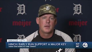 Hinch: Early run support will be key vs. Cubs