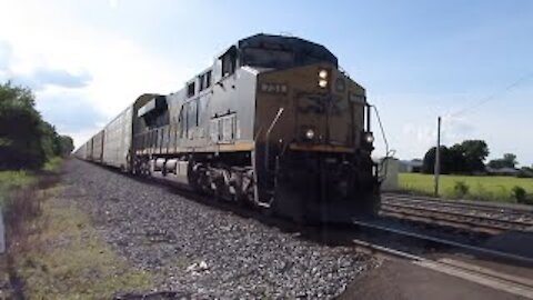 CSX Autorack Train from Sterling, Ohio 6/20/2020