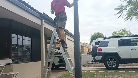 How to remove a plastered in downpipe