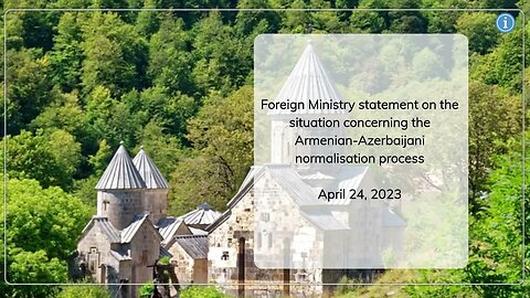 Russia MFA on Armenian-Azerbaijani Normalisation