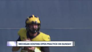 Michigan holding open practice before season opener