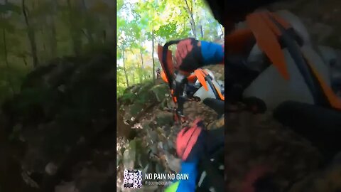 ejected off my dirt bike😱 #crash #dirtbike #fail #motocross #hardenduro #ktm