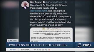 Two teens killed in officer shooting in Brevard County