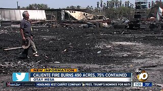 Pallet yard owner surveys Caliente Fire damage