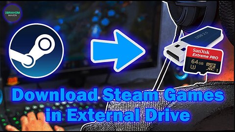 How To Download Steam Games In USB, SD Card And Any Other External Drive || Urdu/Hindi || #steam