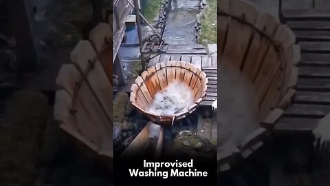 Improvised Washing Machine 🤣 #shorts