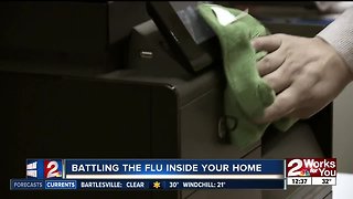 Disinfect your home to avoid the flu