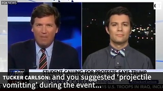 Tucker Carlson Obliterates University Student's Call For Violence At Campus Event
