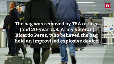 TSA officer, vet saves the day when bag starts smoking at Orlando airport | Rare News