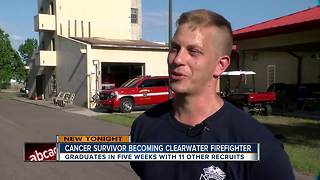 After nearly a decade, cancer survivor reaches his dream of becoming a firefighter