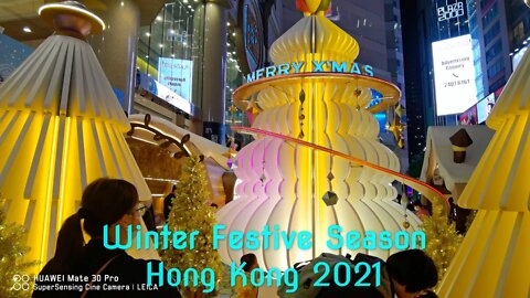 4K UHD Festive Season December 2021 - Hong Kong Island - The Sights and Sounds of Hong Kong