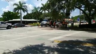 Water main break in Fort Myers