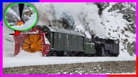 Amazing,,, 107 Year Old Steam Snow Blower!!