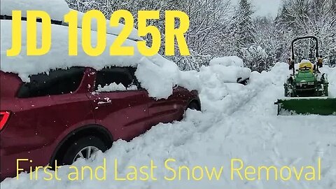 Before the 1025R heads back to the dealer, it's time to move about 2 feet of snow!