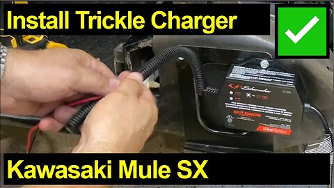 Kawasaki Mule SX ● Install a Trickle Charger Battery Conditioner