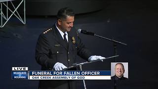Milwaukee Police Chief Alfonso Morales's emotional remarks at fallen officers funeral