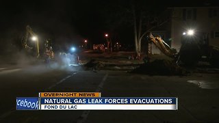 Crews work overnight to repair Fond du Lac gas leak