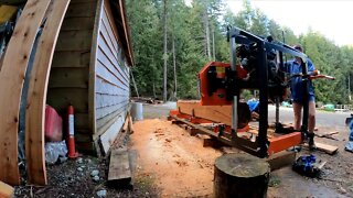 last log before moving saw and sauna cold plunge