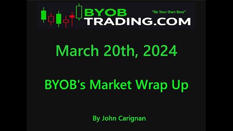 March 20th, 2024 BYOB Market Wrap Up. For educational purposes only.