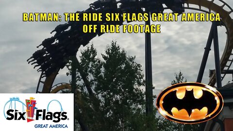 Batman: The Ride Six Flags Great America off ride footage