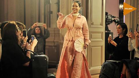 Rihanna unveils new line at Paris Fashion Week