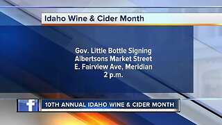 Gov. Little celebrating Idaho Wine and Cider Month