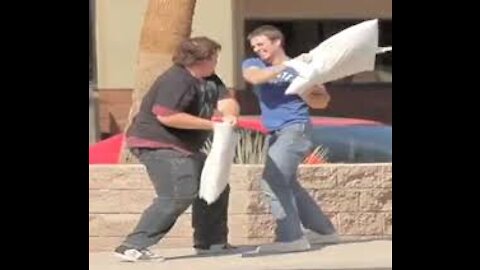 PILLOW FIGHTING IN THE HOOD! | *Prank Gone Wrong*