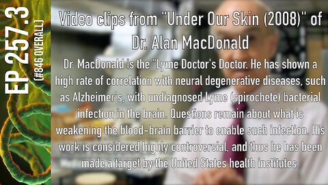 Ep 257.3: Research of Alan MacDonald re: lyme / syphilis